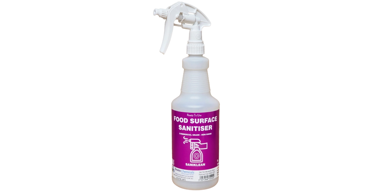 Spray Bottle Saniklean Food Surfaace Sanitiser With Trigger