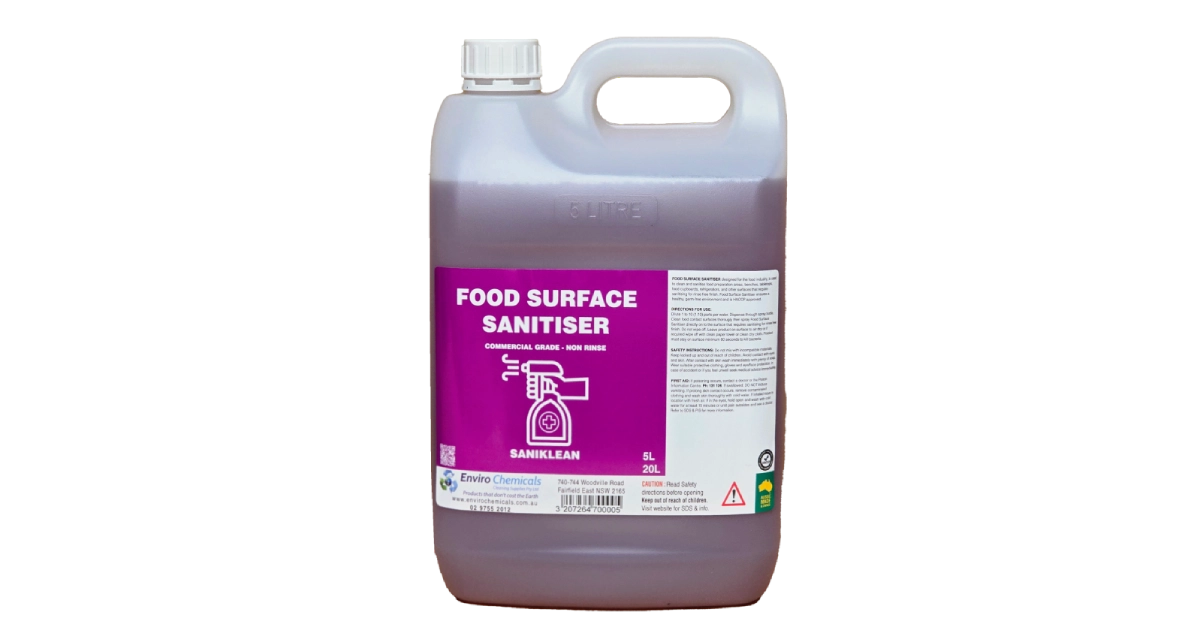 Food Surface Sanitiser Concentrated Core Range