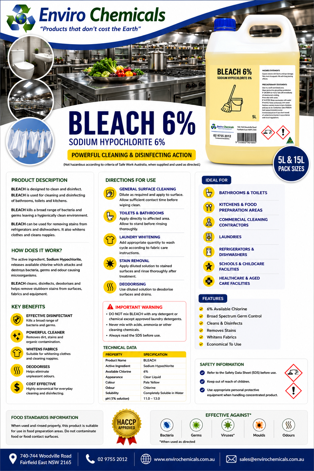 Bleach %6 Commercial Grade