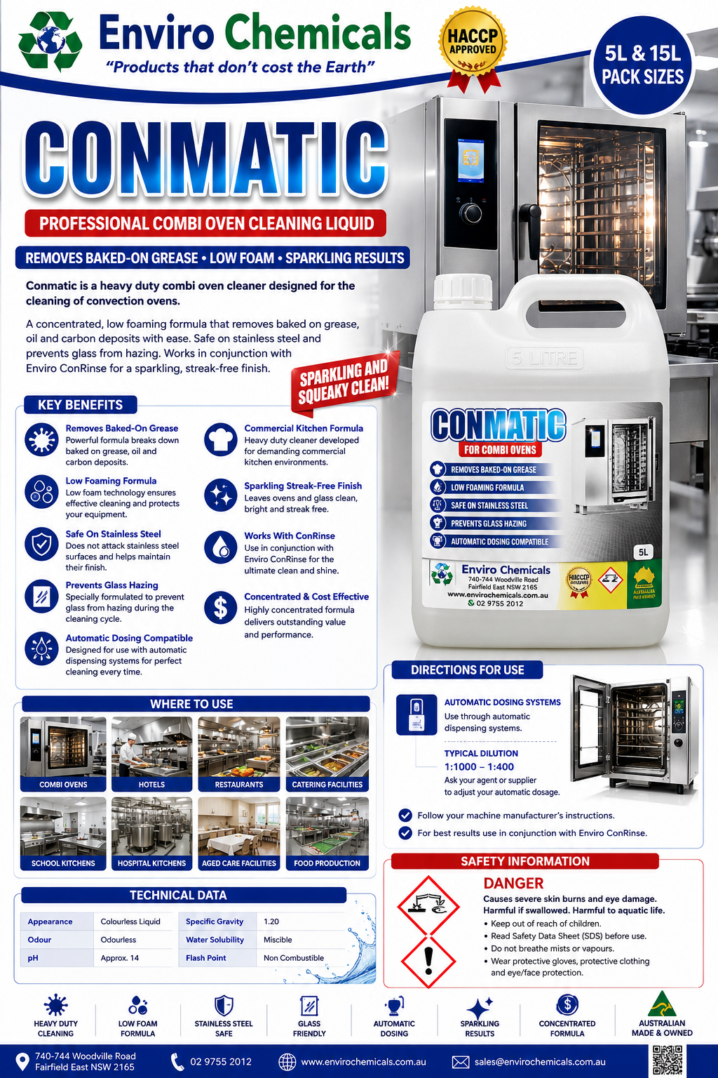 Combi Oven Cleaning Detergent