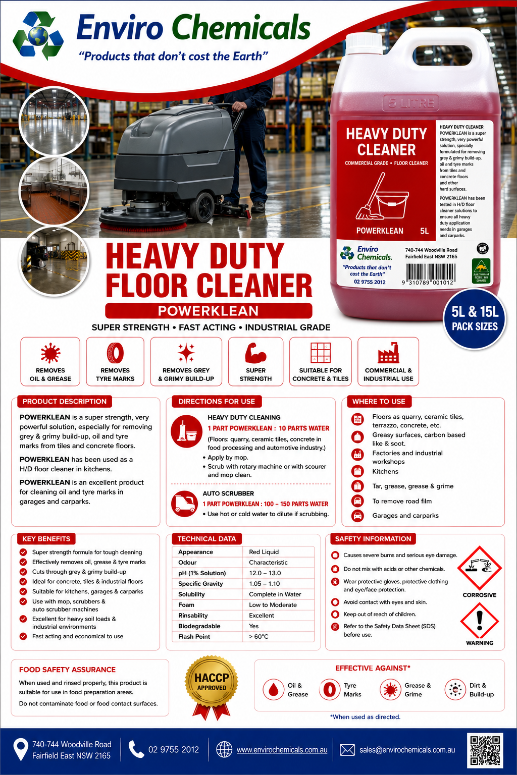 Heavy Duty Floor Cleaner - POWERKLEAN