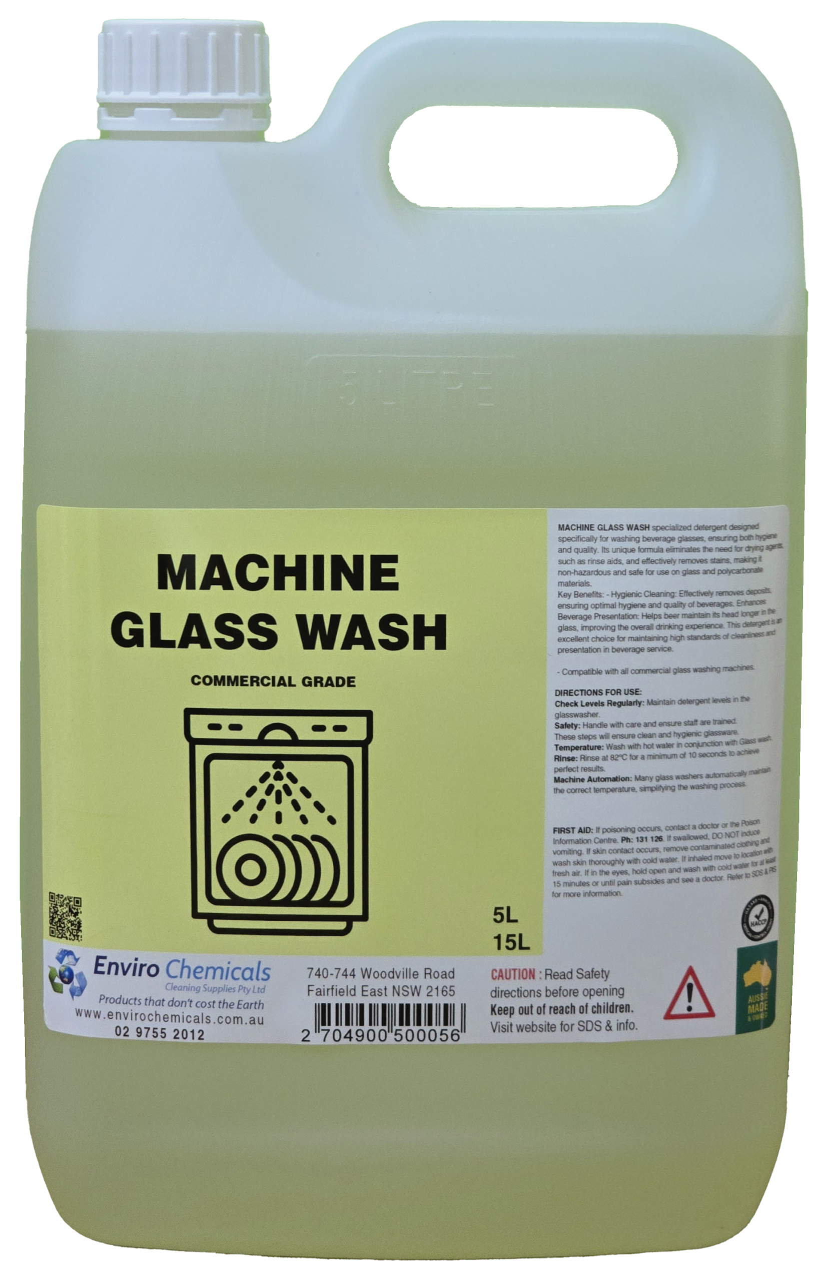 Machine Glass Washing Liquid