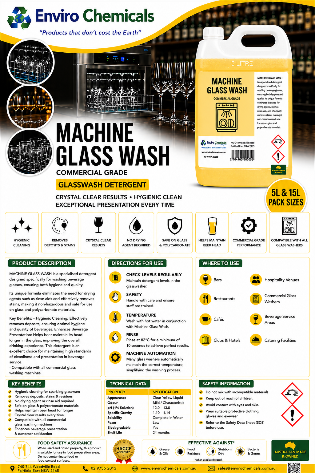 Machine Glass Washing Liquid