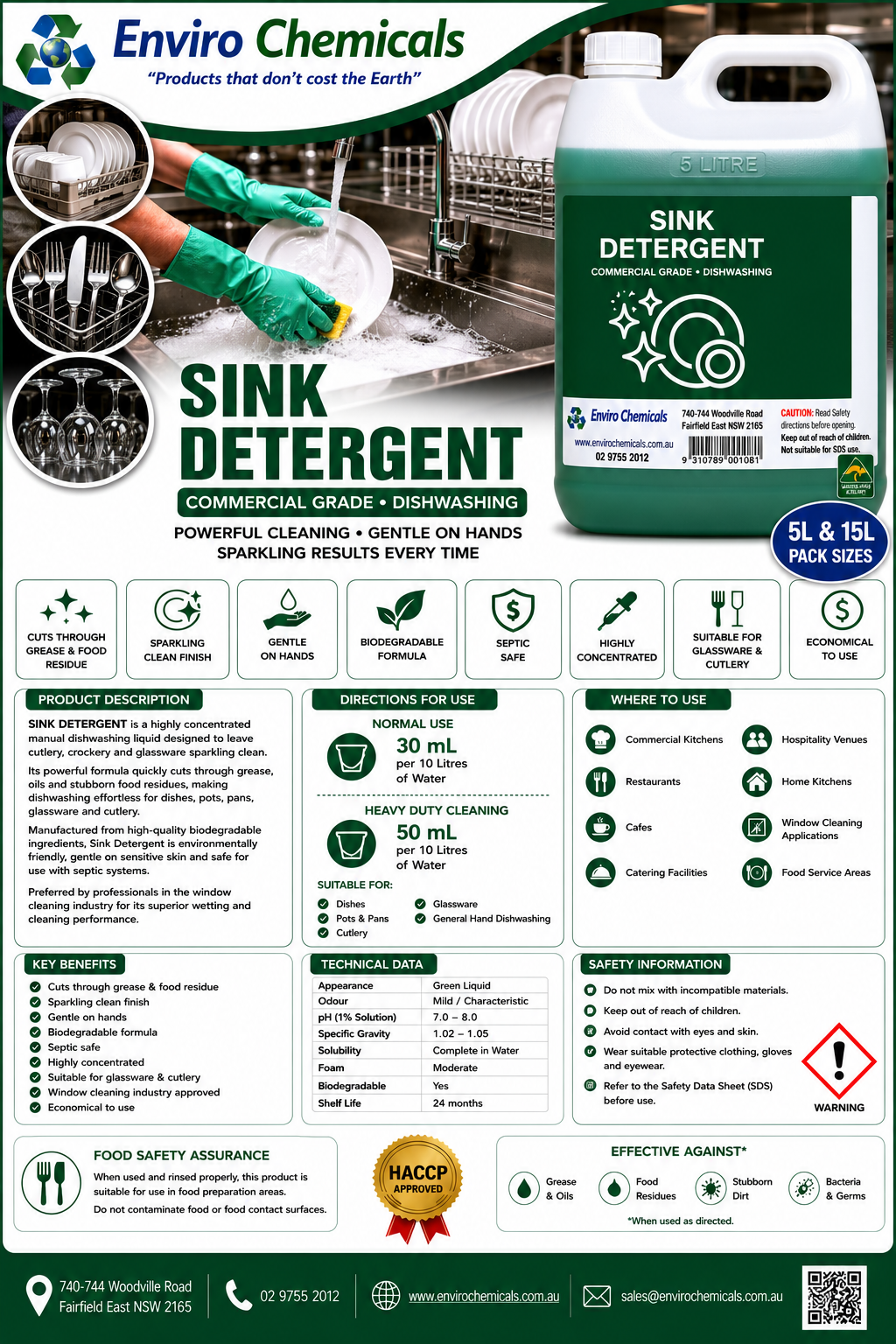 Sink Detergent Manual Dishwasing Liquid