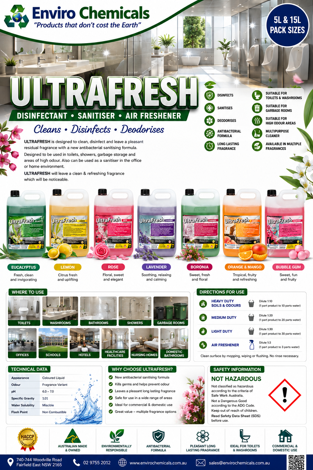 Disinfectant, Clean & Air Freshener