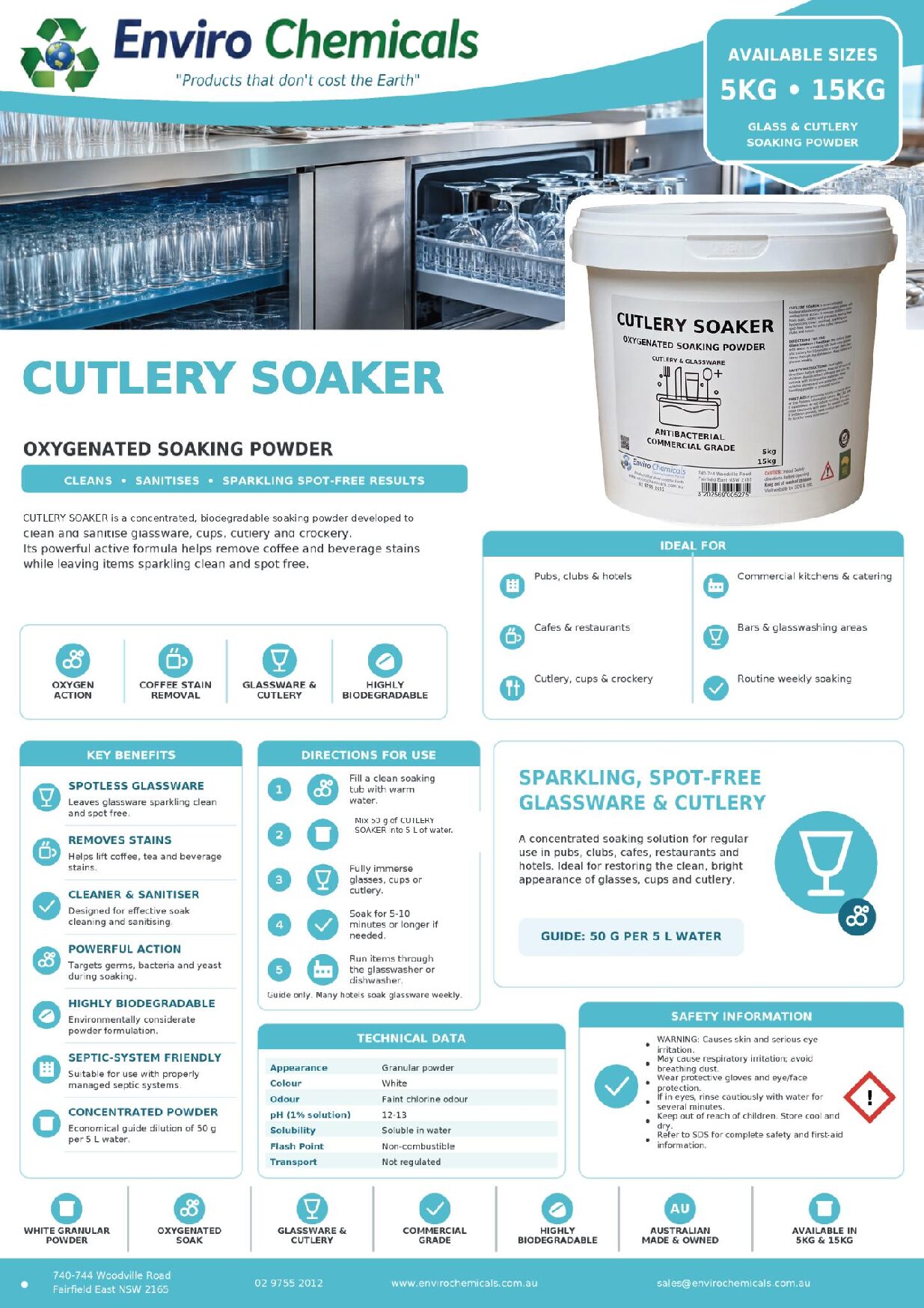 Cutlery Soaker Oxygenated Powder - Image 2